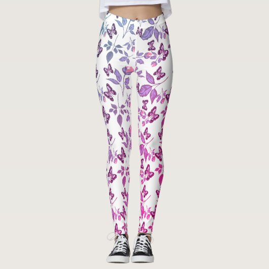 Vlinder en mooie natuur leggings (Voorkant)