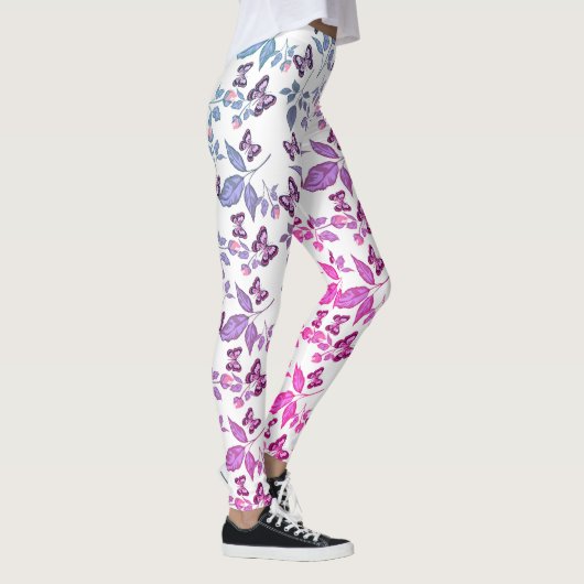 Vlinder en mooie natuur leggings (Rechts)