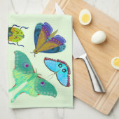  vlinder en mot keuken theedoek (Quarter Fold)
