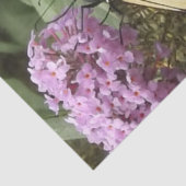 Vlinder en Paarse Bloemenpapier Tissuepapier (Detail)