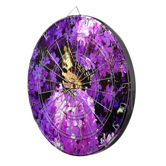 Vlinder en Phlox Dartbord (Voorkant Rechts)