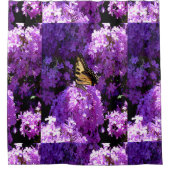 Vlinder en Phlox Douchegordijn (Voorkant)
