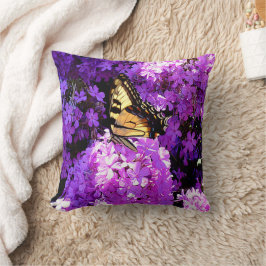Vlinder en Phlox Kussen