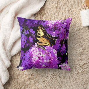 Vlinder en Phlox Kussen
