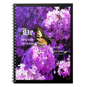 Vlinder en Phlox, Prediker 3:11 Notitieboek
