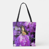 Vlinder en Phlox, Prediker 3:11 Tote Bag (Achterkant)