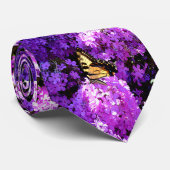 Vlinder en Phlox Stropdas (Opgerold)