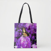 Vlinder en Phlox Tote Bag (Voorkant)