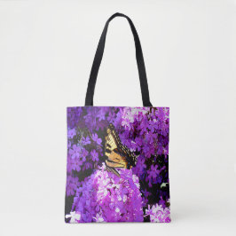 Vlinder en Phlox Tote Bag