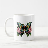 Vlinder en Pioenrozen Koffiemok (Links)