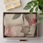  Vlinder en Roze Rozen Decoupage Tissuepapier (Geschenk)