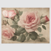  Vlinder en Roze Rozen Decoupage Tissuepapier (Voorkant)