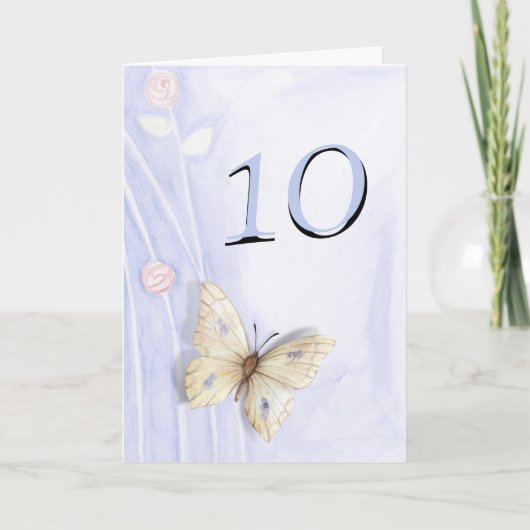 Vlinder en rozen kaart (Voorkant)