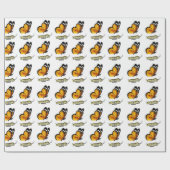 Vlinder en rups cadeaupapier (Vlak)