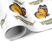 Vlinder en rups cadeaupapier (Rol Hoek)