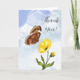 Vlinder en Vloergevouwen Wenskaart Kaart