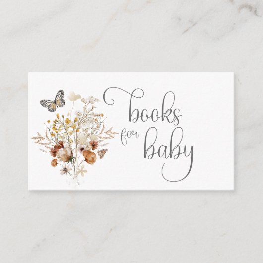 Vlinder- en wildbloemenboeken voor baby aanvraag informatiekaartje (Voorkant)
