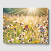 Vlinder en wilde bloemen gastenboek (Achterkant)