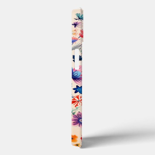 Vlinder en wilde bloemen tuin Case-Mate iPhone case (Achterkant / Rechts)