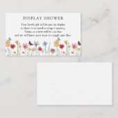 Vlinder en Wildflower Douche Behuizing Kaart (Voorkant / Achterkant)