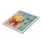 vlinder en zeeduivel tegeltje (Zijkant)