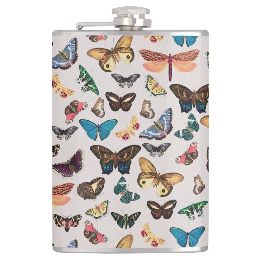 vlinder esthetisch heupfles (Voorkant)