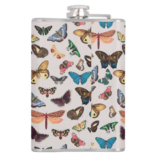  vlinder esthetisch heupfles (Achterkant)