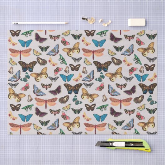 vlinder esthetisch tissuepapier (Craft)