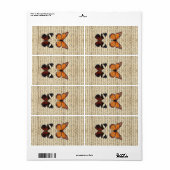 vlinder etiket (Full Sheet)