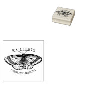 vlinder ex libris boek rubberstempel (Gestempeld)