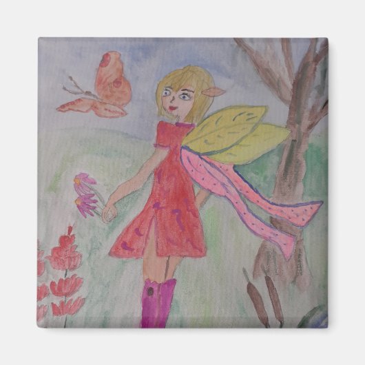 Vlinder Fairy Magnet (Voorkant)