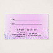 vlinder faux glitter - kaart (Achterkant)