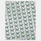 Vlinder Fleece Deken (Voorkant)