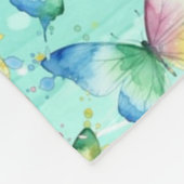 Vlinder Fleece Deken (Hoek)
