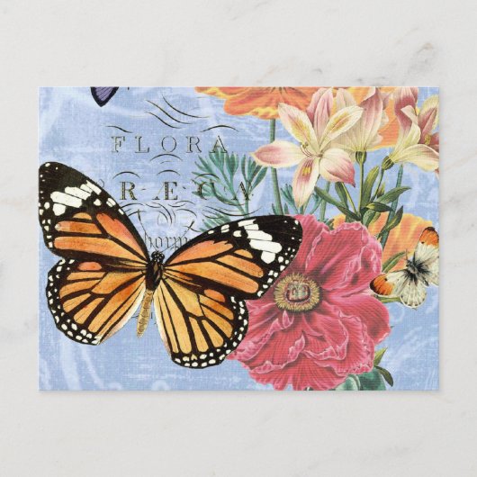 vlinder Flora...briefkaart Briefkaart (Voorkant)
