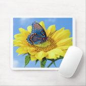 vlinder_flower_mousepad muismat (Met muis)