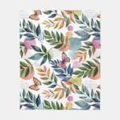 Vlinder fluistert fleece deken (Voorkant)