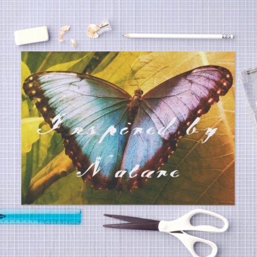  vlinder foto aangepaste decoupage ambachten tissuepapier (Craft)