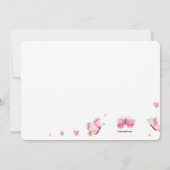 Vlinder Foto Lijst Verjaardagsfeest Kaart (Achterkant)