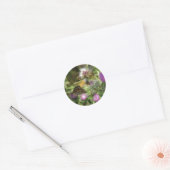 Vlinder foto ronde Sticker, glanzend Sticker (Envelop)