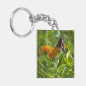 Vlinder Foto Sleutelhanger (Voorkant Links)