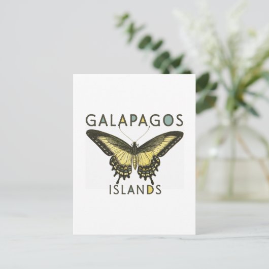 Vlinder Galapagos Eilanden Briefkaart (Staand voorkant)