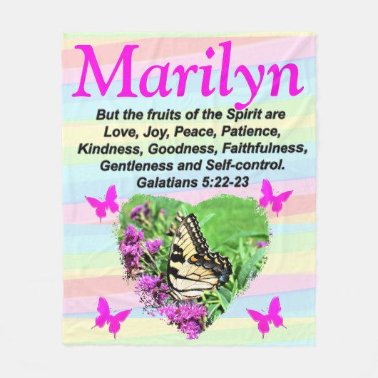  VLINDER GALATEN 5:22 CUSTOM DEKEN (Voorkant)