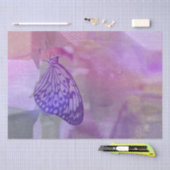Vlinder Gedrukte Paarse Waterverf voor pasta Tissuepapier (Craft)