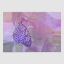 Vlinder Gedrukte Paarse Waterverf voor pasta Tissuepapier