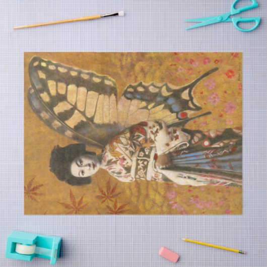  vlinder geisha tissuepapier (Craft)
