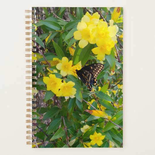 Vlinder & Gele Bloemen Planner (Voorkant)