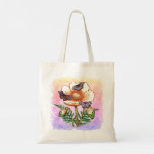 Vlinder gele Klaproos  Tote Bag (Achterkant)