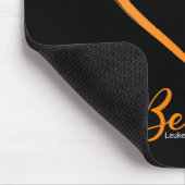 Vlinder Gelooft Leukemie Bewustzijn Oranje Lint Muismat (Hoek)