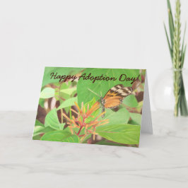 Vlinder, gelukkige adoptiedag! kaart
